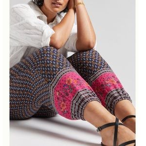 Anthropologie Bohemian Style Printed Harem Style Pants
